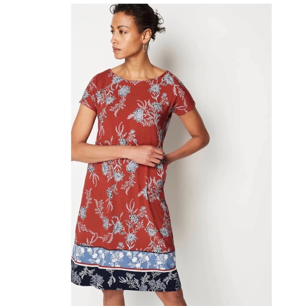 🆕J Jill Wearever Floral Paisley Dress